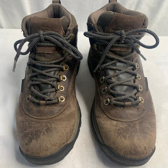 Timberland Mens White Ledge Mid Waterproof Hiking Boots Sz 11 Brown Black Forest - Picture 2 of 9